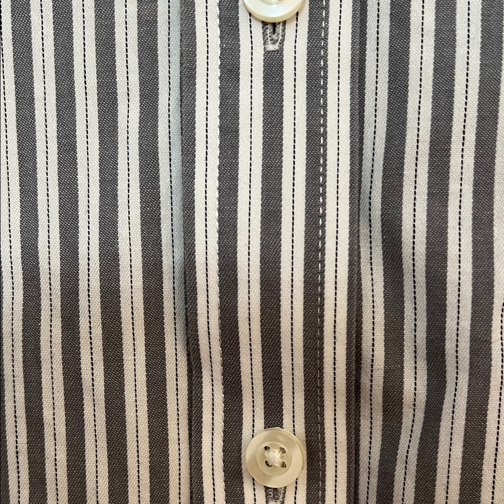 MICHAEL Michael Kors Striped Dress Shirt Size 151/2 32/33 100%Cotton Regular Fit - Picture 3 of 10